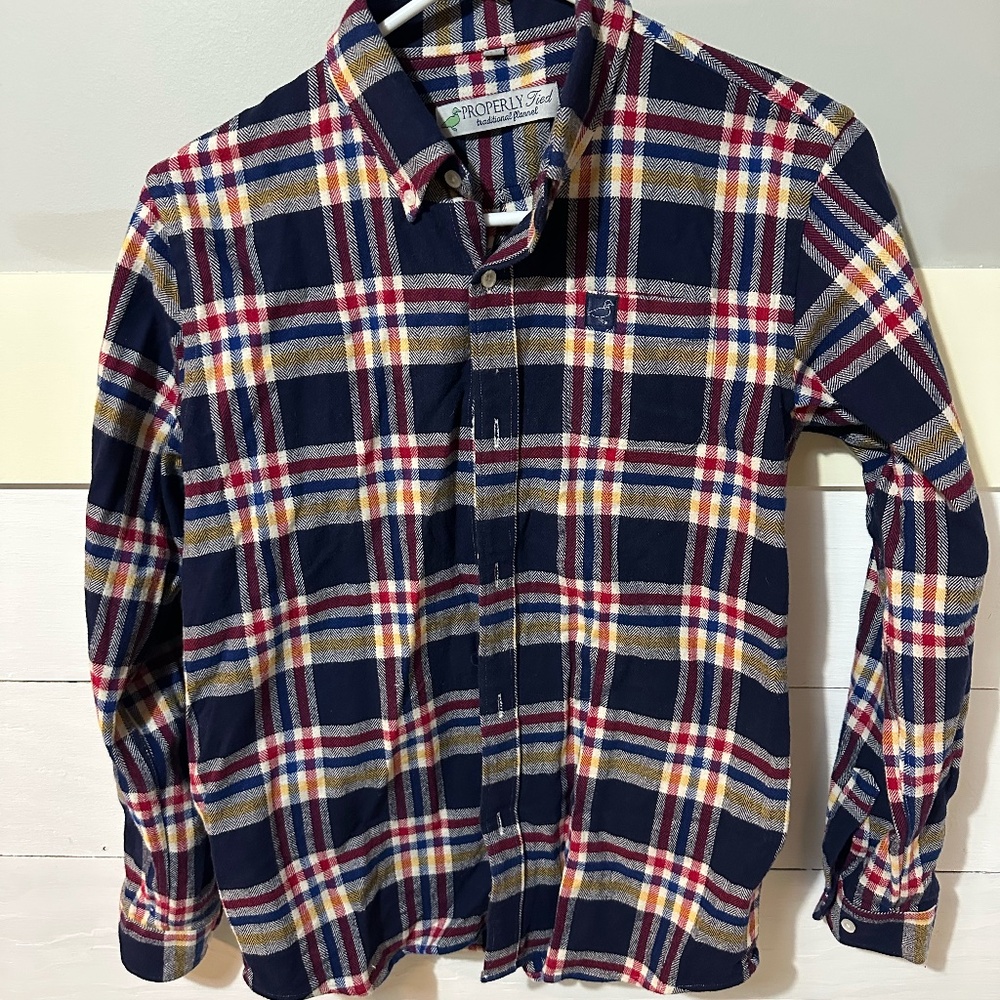 Properly Tied Traditional Flannel Boys Shirt